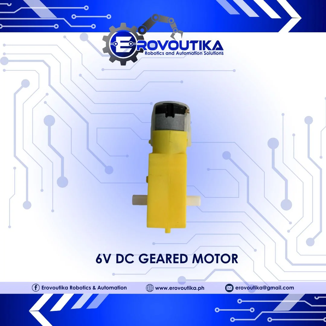6V Yellow DC GEARED MOTOR WITH WIRE