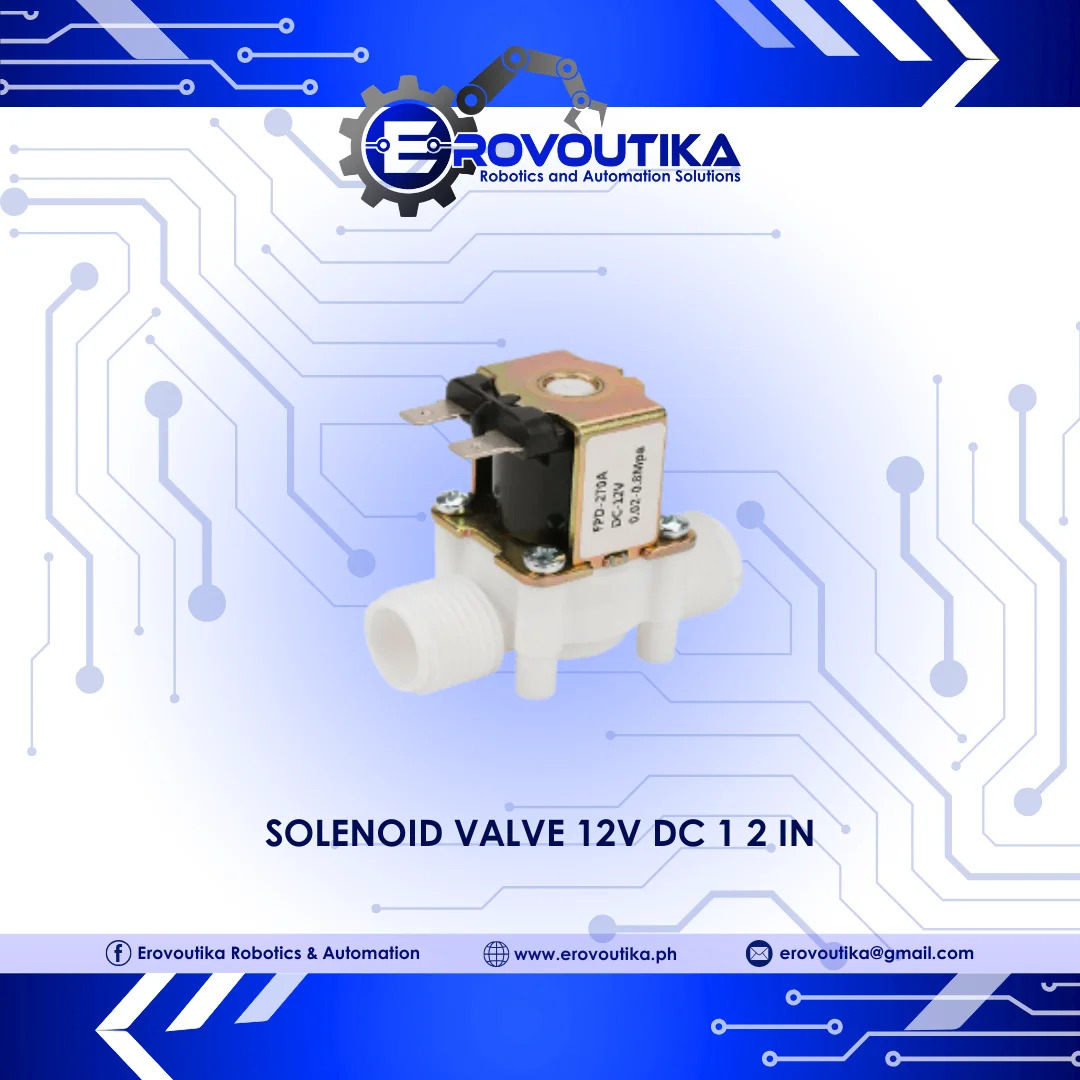 Solenoid Valve 12V DC 1 2 in
