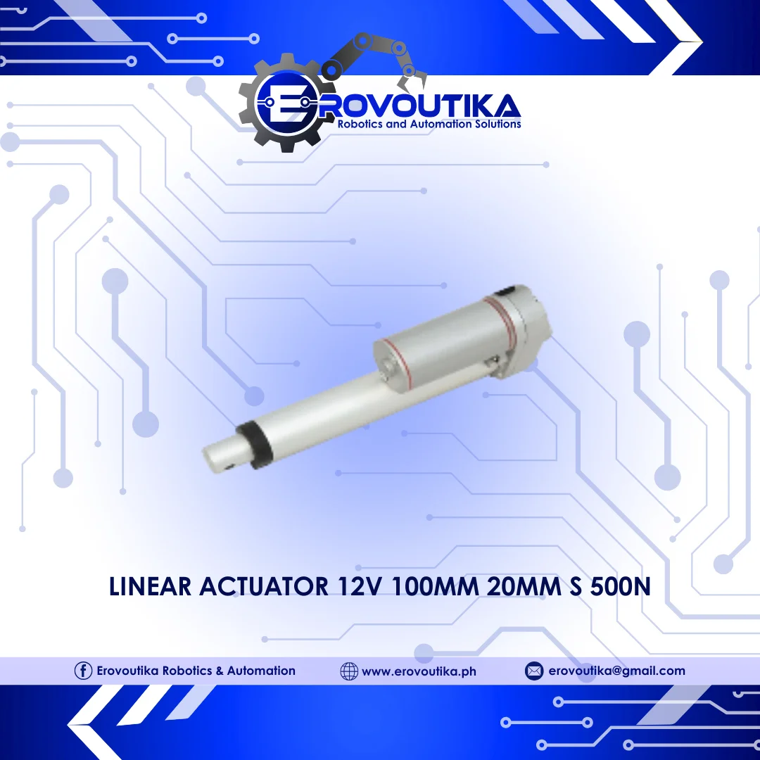 Linear Actuator 12V 100mm 20mm s 500N