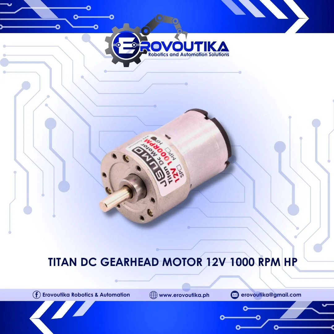 Titan Dc Gearhead Motor 12V 1000 RPM HP